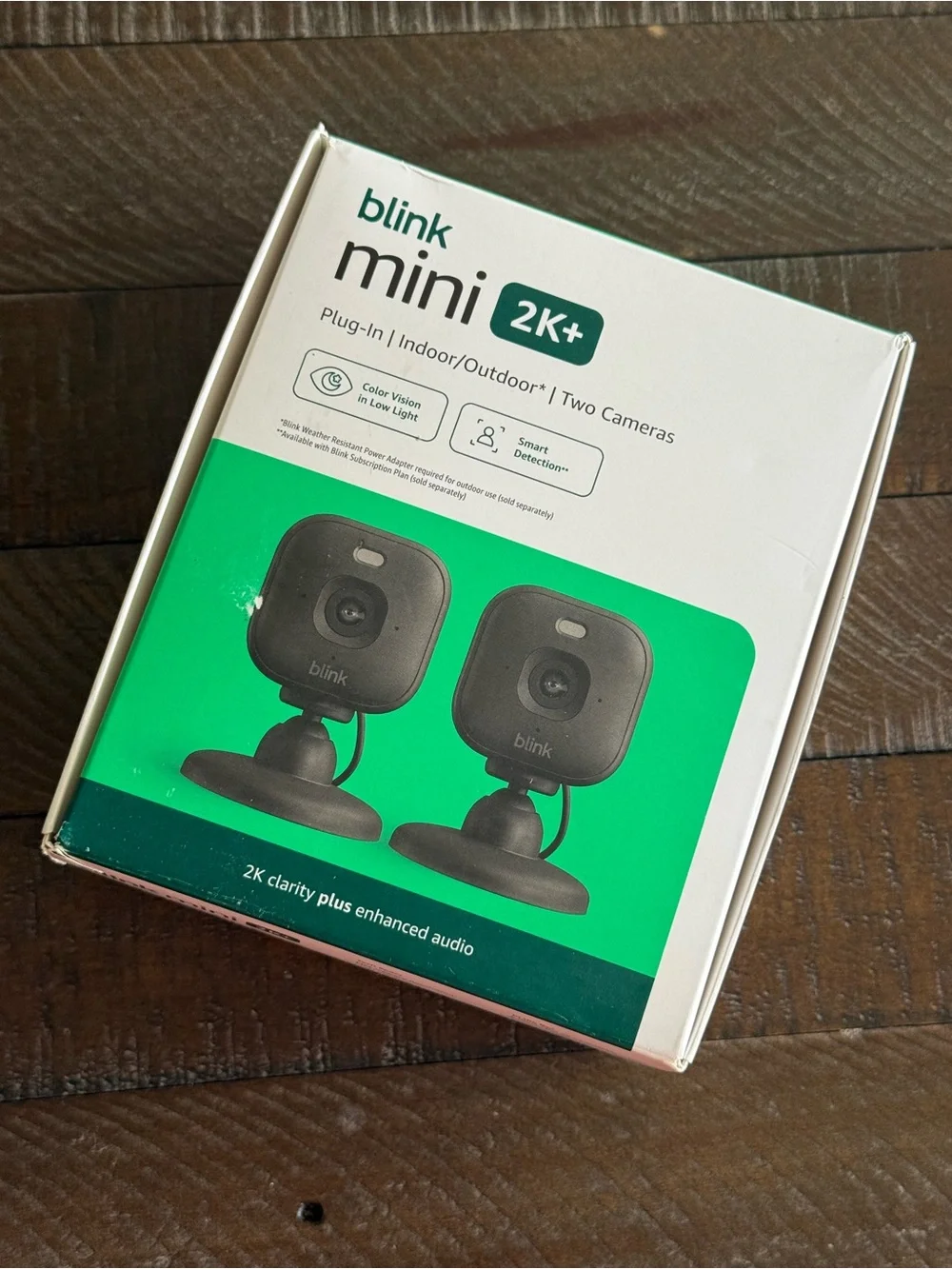 Blink Mini 2K+ Indoor/Outdoor Security Cameras - Black
